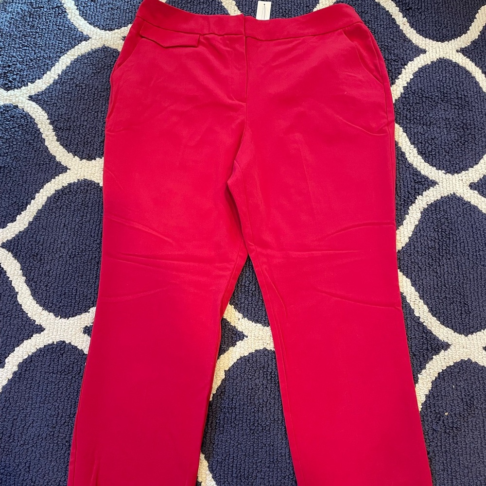 NY & CO Fire Engine Red Pants NWT for Spring